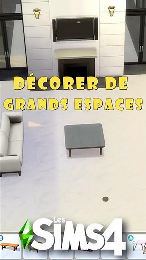 Tips for decorating large living rooms in The Sims 4