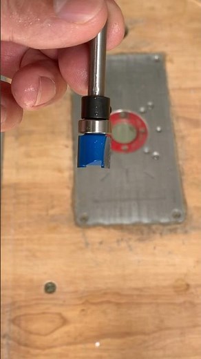 Convert a straight router bit without a bearing into a top bearing flush trim router bit