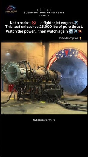 This Fighter Jet Engine Produces 25,000 Pounds of Thrust 😳🔥 (Not a Rocket) #Shorts