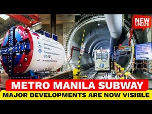 Metro Manila Subway Projects Tunneling and Station Works Major Developments are now Visible