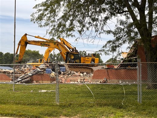 Demolition begins on school building in Germantown