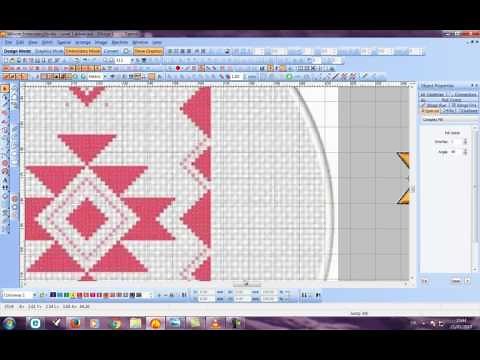 شرح تعليم طريقة تصميم تطريز صدر بإستخدام أدوات برنامج ويلكوم wilcom e2