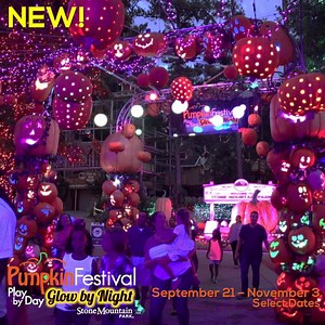Experience Play By Day, Glow By Night at the 2019 Pumpkin Festival 🎃 every Friday-Sunday until 11/3 at Stone Mountain Park! | Stone Mountain Park