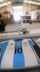 27K views · 2.6K reactions | POV: framing up a Lionel Messi signed shirt! Imagine having this frame on your wall‍ #messi #lionelmessi #argentina #pov #viralpage #framing #iconic #memorabilia | Icons.com | Facebook
