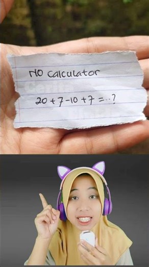 What is the approximate result of 20+7-10+7? #riddles #math #shorts