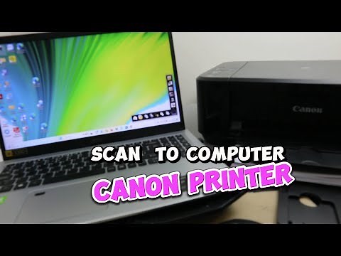 How To Scan In Canon Printer Save PDF Document and Share To Email