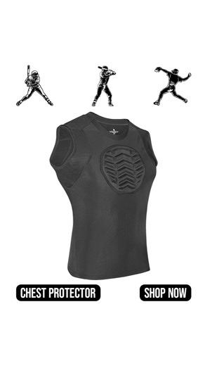 Exxact Sports Youth Baseball Chest Protector, Padded Sternum Chest Guard, Softball Chest Protector Girls Youth Chest & Rib Protector (Black)