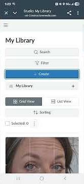 How to upload a video from your phone to Canvas Studio (Android)