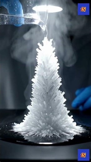 This Liquid Turns Into Snow Instantly 😳❄️ #indianscientric #scienceexperiment