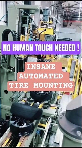 Mind Blowing Machine Installs Car Tires With Zero Human Touch!