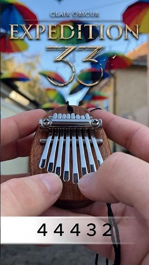 Lumiere Clair Obscur Expedition 33 (Mini Kalimba Cover) #shorts