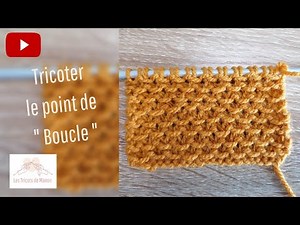 Knit the "loop" stitch