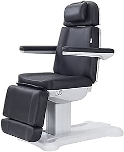 Apero | 3 Motor Electric Exam Table | Facial Bed and Treatment Chair | Procedure & Podiatry Bed | with Hand Remote Control (Black)