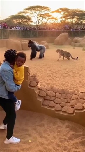 Man Accidentally Trapped in Gorilla Enclosure at Zoo | Watch Till the End | Nature Echo