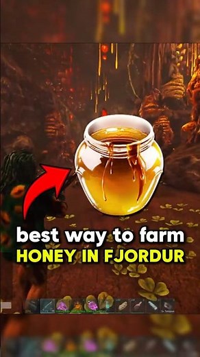 The Best Way to Farm Giant Bee Honey in ARK Fjordur #ark #shorts #arksurvival
