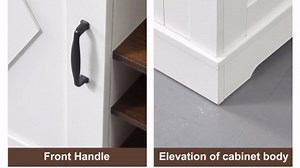 Farmhouse Wine & Coffee Bar Cabinet 54" with Sliding Barn Door Wine Glass Rack 3 Drawers Rustic Buffet Sideboard for Dining Room Living Room in Antique White