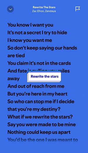 Full Song Lyrics: Rewrite the Stars with Zac Efron & Zendaya