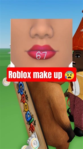 wow 😰😭Roblox make up #roblox