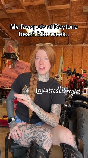 My favorite spots at Daytona beach bike week.. #bikeweek #femalebiker