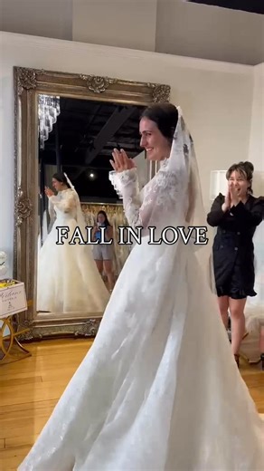 Alexandra's Bridal Boutique on Instagram: "When you experience falling in love with your wedding dress it is a moment that will stay with you forever 💕 Bride: @v_ks13 . . . #massachusettsbride #massachusettsbridalshop #weddingphotoinspiration #weddingdressshopping #bridalgownshopping"