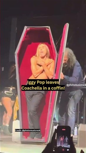 Iggy Pop Leaves Coachella 2026 in a Coffin!