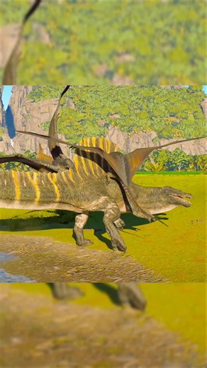 Spinosaurus Vs MUTADON #jurassic #dinosaur #shorts