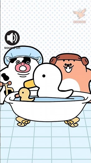 Expandable Water Toy 🐤 | GAG ANIMATION | GUGUGU #funnycartoon #comedyanime #animation #cartoon #アニメ