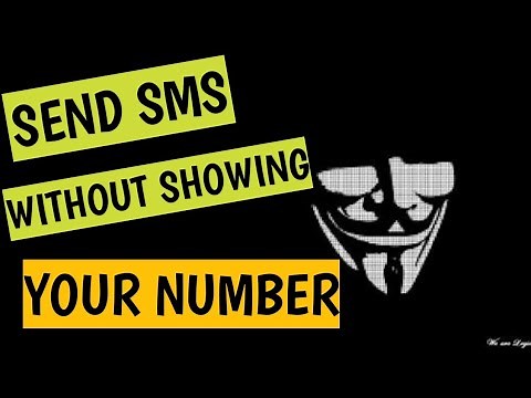 How to send text messages without showing your number