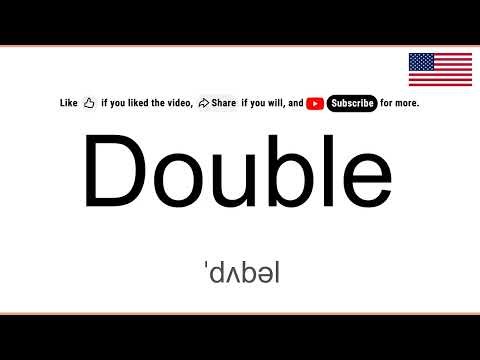 How to Pronounce DOUBLE in English, American