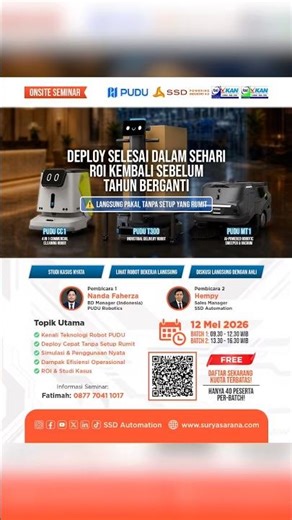 Onsite Seminar: Deploy Selesai Dalam Sehari, ROI Kembali Sebelum Tahun Berganti