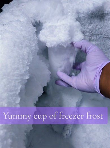 ASMR eating a cup of freezer frost. #yummyice #crunchyiceeating #iceeatingasmr #freezerfrost #crunchyice