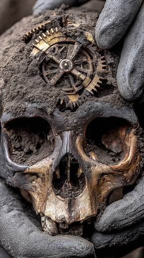A gear was found INSIDE a mumm's SKULL! A Mechanical Gear Was Found in a Mummy’s Skull — How Is That Possible? #gear #mummy #skull #ancient | Life's Biggest Questions