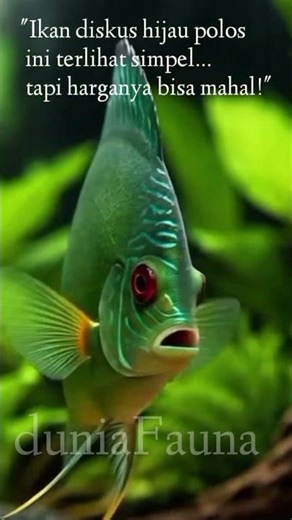 Solid Green Discus – Diskus Hijau Elegan Tanpa Pola | ikan hias air tawar