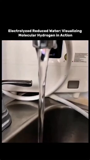 Physics Decoded on Instagram: "This video demonstrates a visual way to "see" molecular hydrogen in Electrolyzed Reduced Water (ERW). Initially, the water stream is tested with a lighter, showing no reaction. However, once the Kangen Water machine is set to a pH level of 9.5, the water stream begins to produce audible "popping" sounds when exposed to the flame. These small pops are caused by the combustion of molecular hydrogen gas that has been dissolved in the water through the electrolysis pro