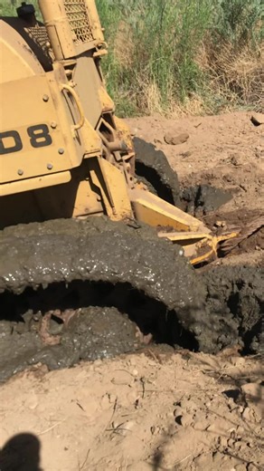 WIRTZ Bulldozer Struggles in Muddy Trench