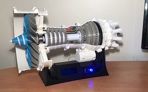 3D打印航空发动机模型-电动款-图纸已到手，分享众乐乐