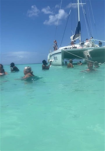 #boat to the island#Saona island natural water pool
