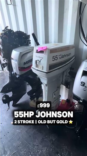 £999 💭⚙️ Old but GOLD ✨ 55hp Johnson 2-stroke that proves age is just a number…