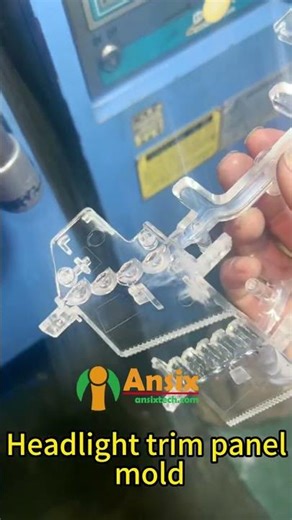 Headlight trim panel mold #ansix #injection #factoryproducts