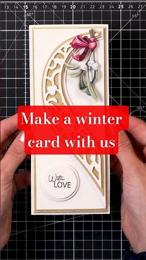 Here's something really different you can do with the Winter Collar Card Shape die set! 😊 #cardmake