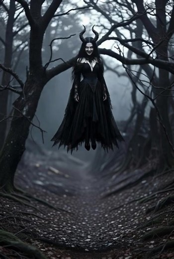She walks through the forest of the damned, crowned in obsidian horns. The mist parts before her. The trees bow in her presence. Her tattered black dress flows like liquid shadow. Her pale skin glows against the darkness. She is the priestess of the woods, the keeper of ancient secrets, the one who walks between worlds. This is seduction wrapped in malevolence. This is power incarnate. This is the embodiment of eternal darkness. Follow her into the abyss. Follow Crypt Code Creations #DarkArt #Go