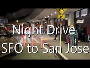 [4K] 🌃 8:30 PM Night Drive: SFO to San Jose via US-101 | Scenic Silicon Valley Tour at 2x Speed