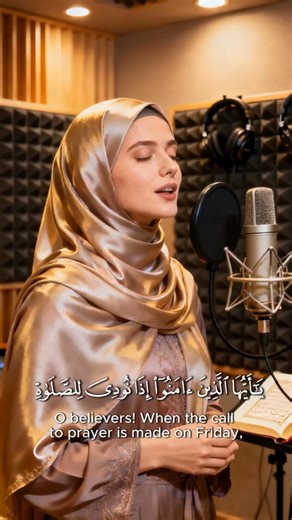 Powerful High-Pitch Qur’an Recitation by a Female Voice | Surah Al-Jumu‘ah 9 #femalerecitation