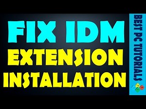 Fix IDM extension installation in Google Chrome