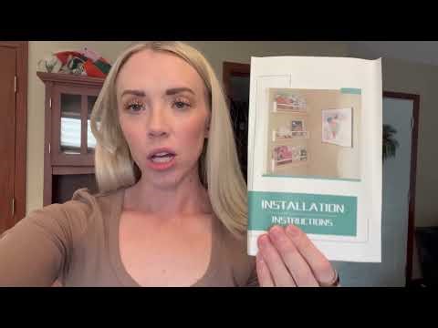 MXCSE floating nursery playroom shelving white #ad