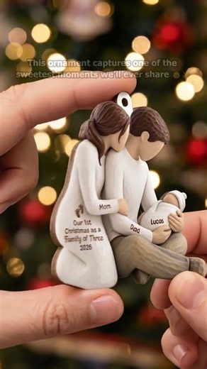 Personalised Ornament "Our First Christmas as a Family of" for Family