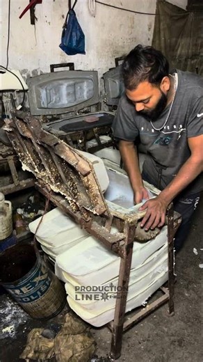 Liquid Turns Into Bike Seat Foam | Amazing Process