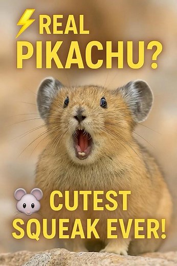 Meet the Pika – The Cutest Mountain Animal 🐾❄️ #4k #facts #shorts