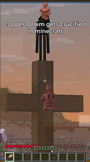 copper golem gets crucified 💔🥀