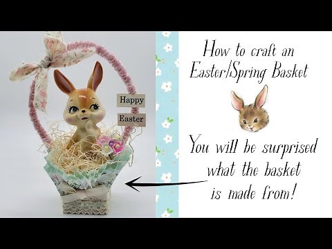 How to make a SPRING/EASTER basket You will be surprised how I make the basket! Ideas & inspiration